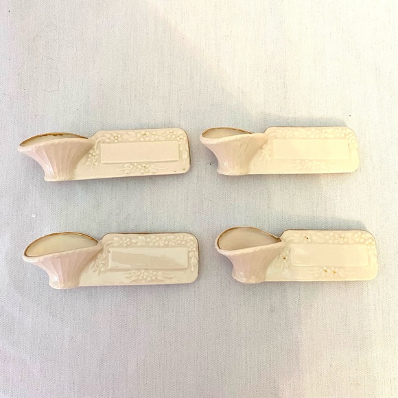 Vintage Porcelain Place Card / Salt Servers (set of 4) - Picture 6 of 7